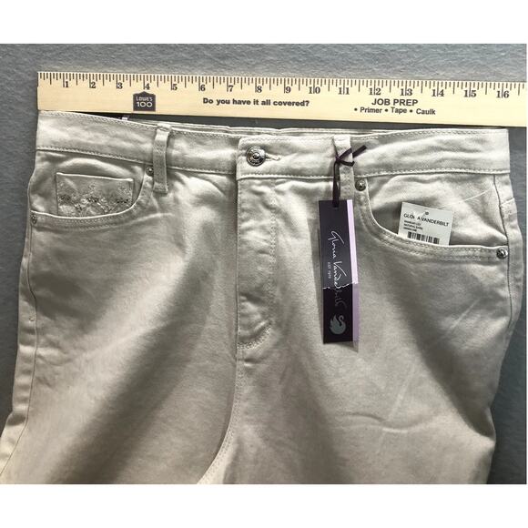 Gloria Vanderbilt Womens Amanda Slimming Jeans Size 12 Natural Sand - Picture 6 of 8